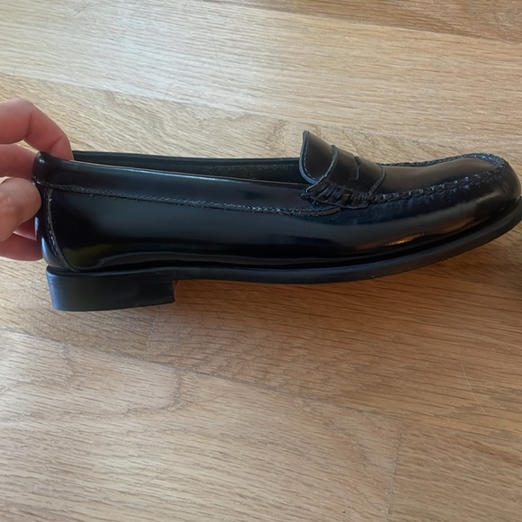 BASS DIANA Weejuns Penny Loafers Black Womens Size 5 1/2 M - Picture 2 of 5